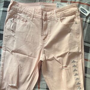 Old Navy Pink Skinny Jeans Stretch Denim